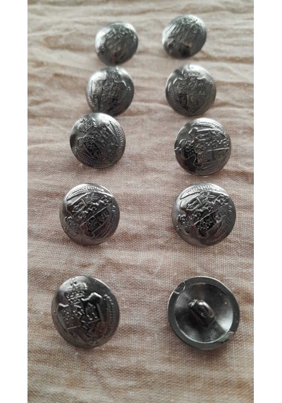 Sıyah Nıkemetal Düğme 10 Mm 10 Adet