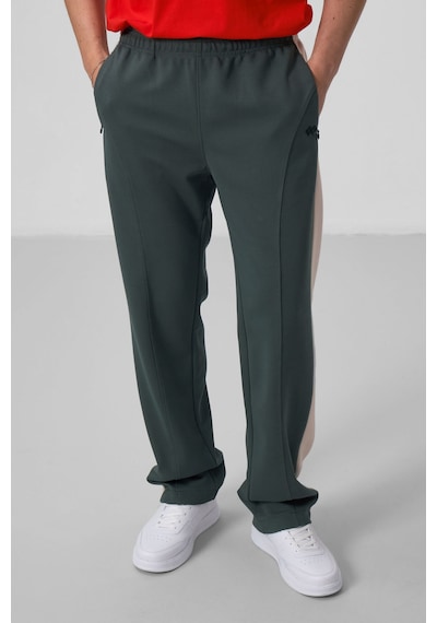 Tommylife Haki Yüzeyi Dokulu Standart Fit Palazzo Erkek Pantolon - 82171 Haki
