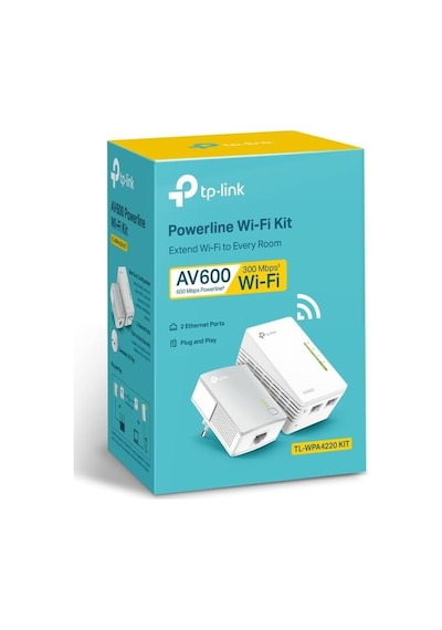 Tp-link Wlan Powerline Adaptör Seti Tl-wpa4220 Kit Wlan 300 Mbit