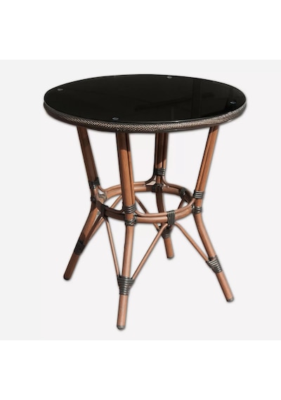 Sunfun Bambu Rattan Masa Bahçe Masası Balkon Masası