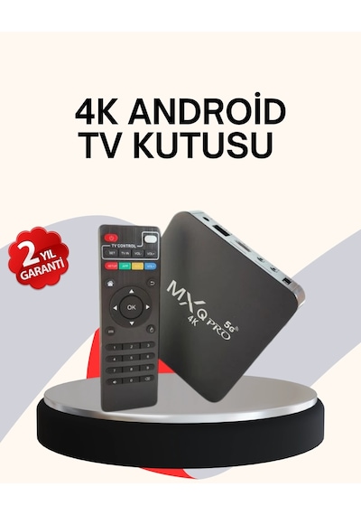 4k Android Tv Box Akıllı Medya Oynatıcı, 2gb Ram, 16gb Hafıza, Wi-fi Destekli Najmaddin