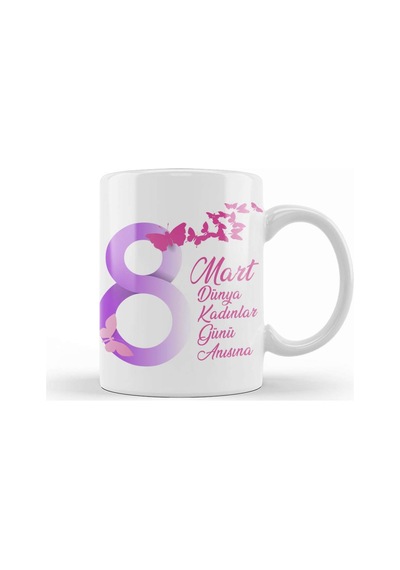 8 Mart Dünya Kadınlar Günü 004 Kupa Bardak Porselen Karışık
