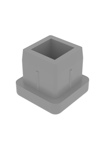Cateksss 15x15 Mm Düz İç Profil Tapası Ral7035 - 34 Lü Paket Gri