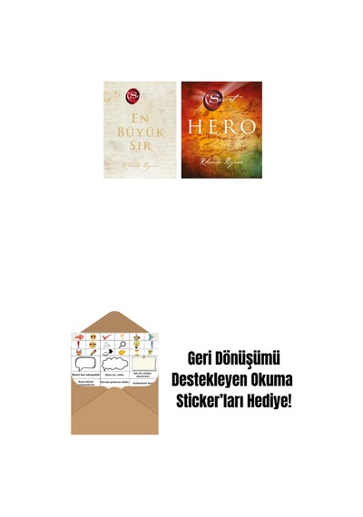The Secret - En Büyük Sır Ciltli + The Secret - Hero Ciltli + Okuma Sticker'ları