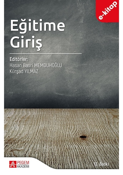 Eğitime Giriş E-kitap