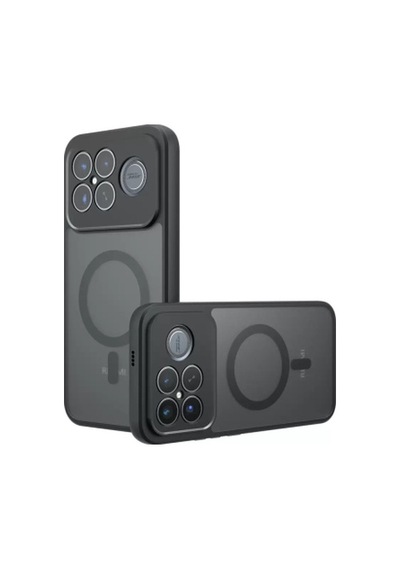 Xiaomi Poco F8 Ultra Kılıf M-safe Şarj Özellikli Kamera Korumalı Zore Lunex Kapak Xiaomi Poco F8 Ultra Zore - Siyah