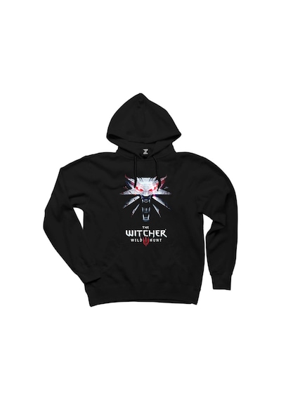 The Witcher Wild Siyah Kapşonlu Sweat Siyah