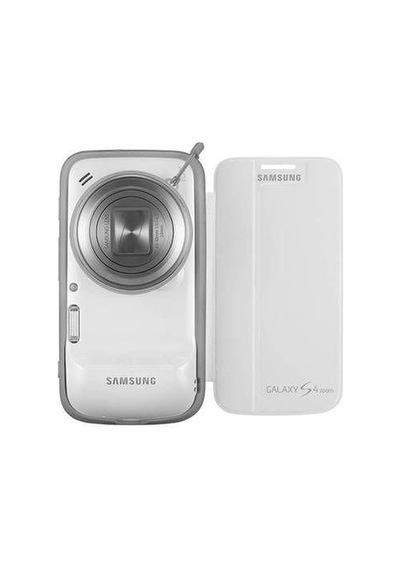 Galaxy S4 Zoom Sm-c1010 İle Uyumlu Flip Cover Beyaz Ef-ggs10fwegww