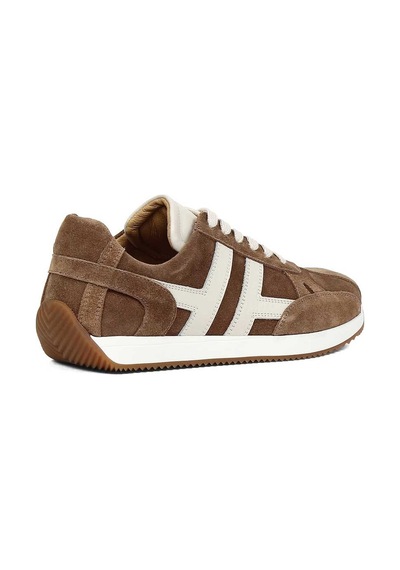 Kadın Vizon Süet Deri Sneaker