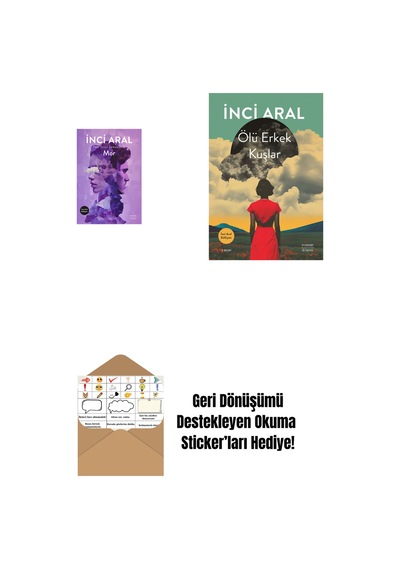 Mor + Ölü Erkek Kuşlar + Okuma Sticker'ları