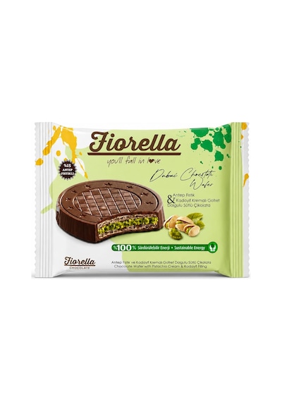 Fiorella Crunch Dubai Çikolatalı Gofret 20 Gr. 24 Adet 1 Kutu