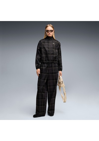 Puma T7 Tartan Kadın Siyah Ceket 636628-01
