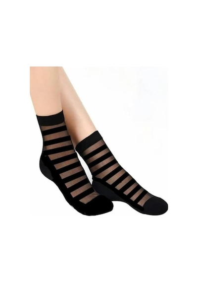Ozzy Socks 6 Çift Kadın Siyah Desenli Tül Çorap Şık Ve Zarif Günlük Tasarımlı Modern Modeller Siyah Ozzy Socks 6 Çift Kadın Siyah Desenli Tül Çorap Şık Ve Zarif Günlük Tasarımlı Modern Modeller Siyah