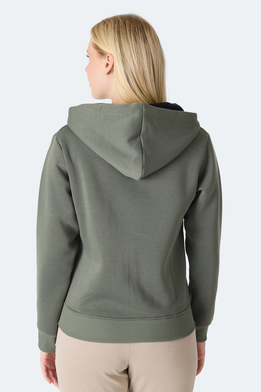 Slazenger Mılıo I Kadın Haki Sweatshirt Haki