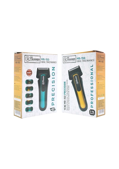 Jasper Mr-150 Mavi Şarjlı Yedek Başlıklı Sakal Tıraş Makinesi Erkek Kişisel Bakım Sinekkaydı Tıraş