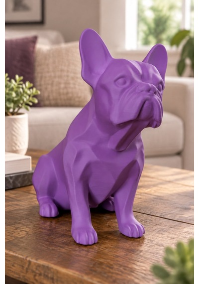 Fransız Bulldog Figürlü Dekoratif Biblo - 19cm 12594169