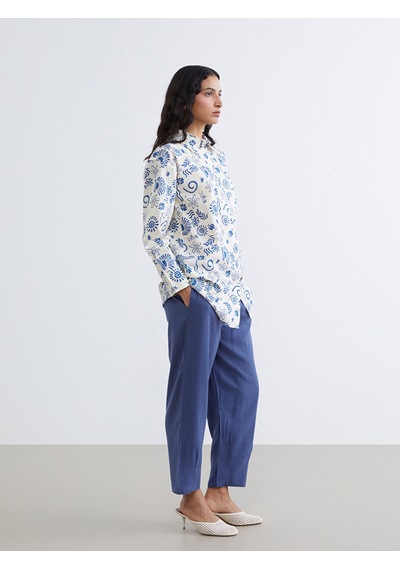 Lcw Modest Mavi Beli Lastikli Kadın Pantolon