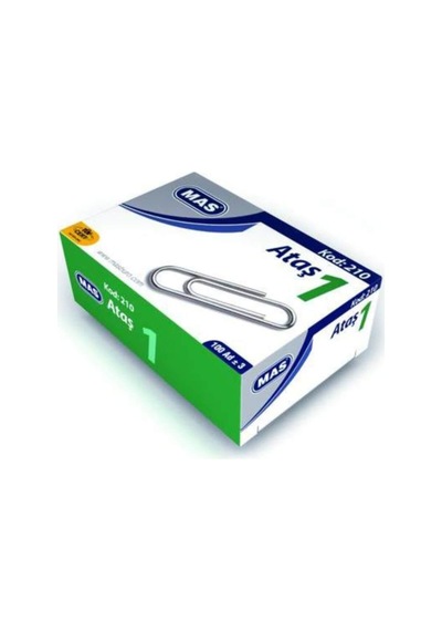Ataş No:1 (23 mm) Nikel Kaplı 100`lü Kutu