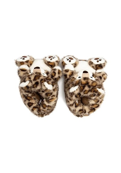 Twigy Panky Kadın Hayvanlı Panduf Leopar-kahverengi 36/41