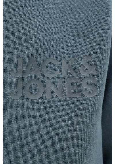 Jack & Jones Jjecorp Logo Erkek Sweatshirt Petrol Mavi
