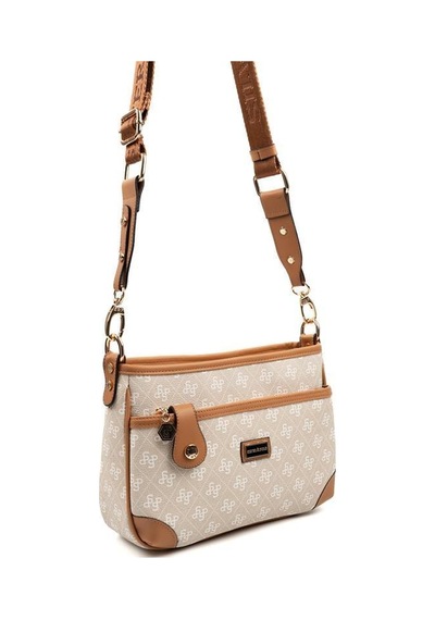 Silver Polo Sp1160 Kadın Çapraz Çanta Monogram Taş-a.taba