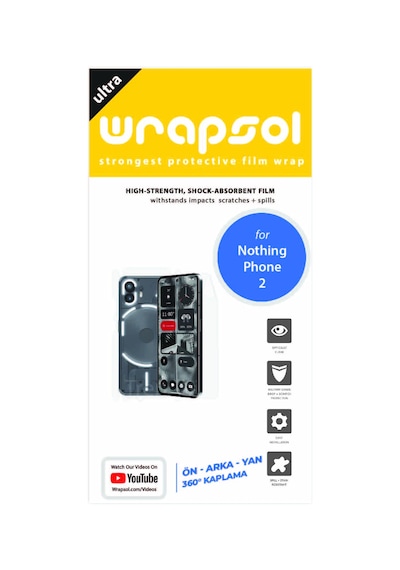Nothing Phone 2 Full Body 360 Derece Kaplama Poliüretan Film