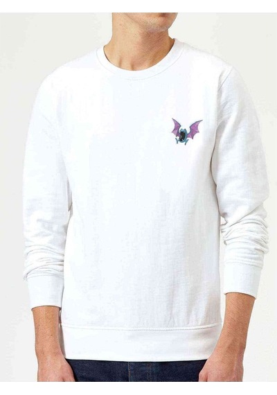 Pokemon Avengermon Golbat Baskılı Beyaz Erkek Örme Sweatshirt (530951760)