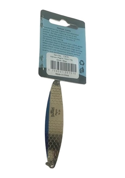 Hansen Pilgrim 7.8cm 22gr Silver/Blue Lüfer-Levrek Kaşık