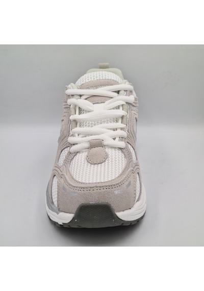 Greyder 59217 Beyaz Süet - Gümüş Renk Deri Kadın Sneaker Spor Ayakkabı Beyaz - Gümüş Greyder 59217 Beyaz Süet - Gümüş Renk Deri Kadın Sneaker Spor Ayakkabı Beyaz - Gümüş