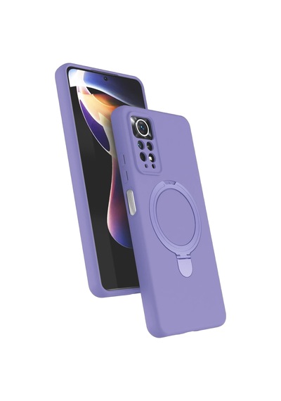 Newface - 293 - Xiaomi Redmi Note 12 Pro 4g Regal Magsafe Standlı Kapak - Csmo-tex - - Lila Diğer