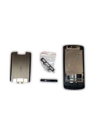 Nokia N700 Kasa Kapak Tuş Takımı N700 Uyumlu Siyah Renk Orta Kasa