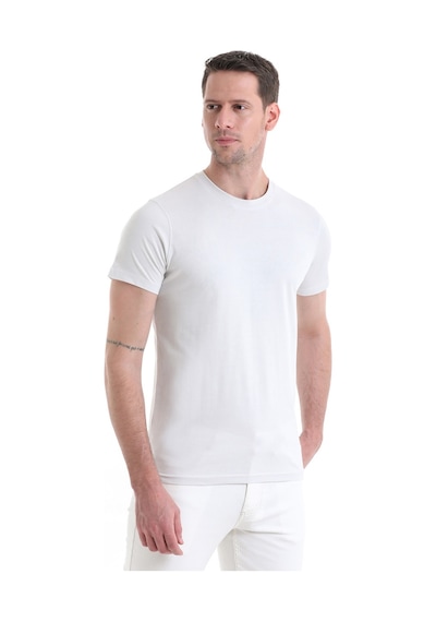 Hatemoğlu 35353022c003 A53 Regular Fit Pamuk Bisiklet Yaka Düz Erkek Tişört Ekru Hatemoğlu 35353022c003 A53 Regular Fit Pamuk Bisiklet Yaka Düz Erkek Tişört Ekru