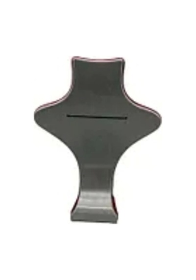Yerli Üretim Londra Model Süet Kumaş Kırmızı Renk 28/ 22 Cm Kolye Sergileme Mankeni Çok Renkli