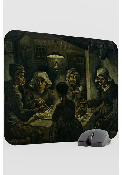 Van Gogh Patates Yiyenler Tablo V1 48x40 Xl Gaming Kauçuk Kaymaz Taban Mouse Pad Fare Altlığı