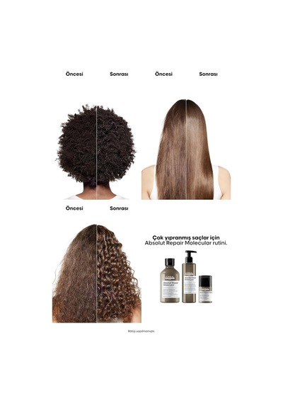 L'oréal Professionnel Paris Serie Expert Absolut Repair Molecular Tüm Yıpranmış Saçlar İçin Durulanmayan Maske 5