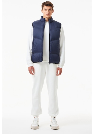 Lacoste Down Fill Mens West Dik Yaka Kaz Tüyü Erkek Yelek Lacivert Lacivert