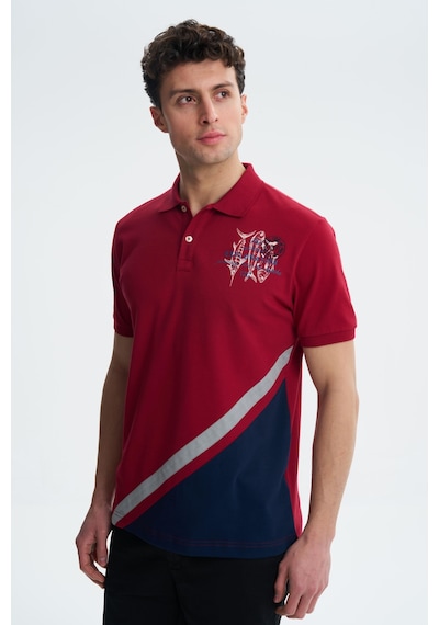 AR-MA Arma Erkek Regular Fit Likralı Pike Polo Yaka Tişört Y27374308501 Bordo