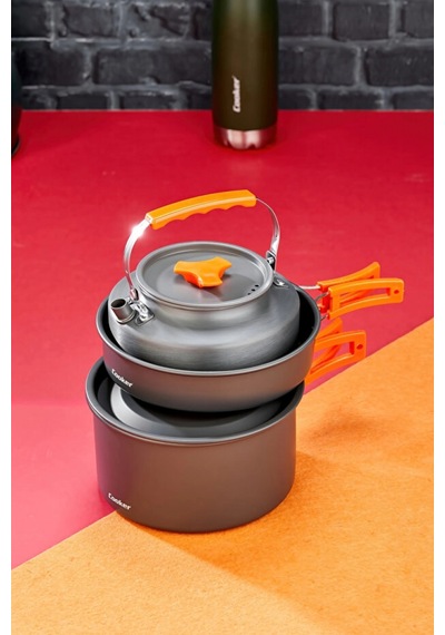 Cooker Kamp Pişirme Seti Siyah