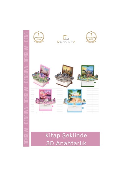 Anahtarlık Minyatür Hediye Aksesuar Kitap Sever Tasarım Çanta Süsü Kitap Şeklinde 3d Anahtarlık