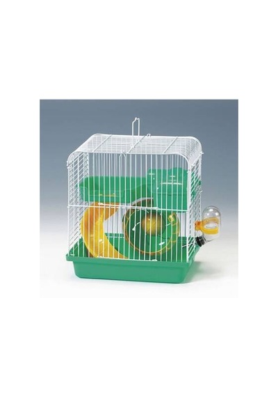 Hamster Kafesi Yeşil Beyaz 23x17x25 Cm
