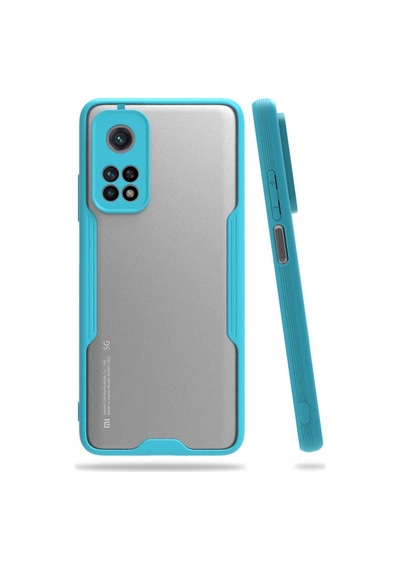 Xiaomi Mi 10T Pro 5G Kilif Kenar Renkli Kamera Korumali Mat Kapak 486326494