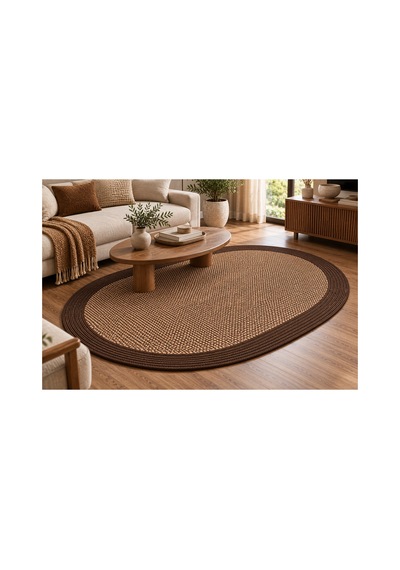 Dokuma Paspas Kahverengi Bej Dokuma Sisal Kilim Kahverengi Halat Kordon İp Bordürlü Modern Bohem Kaymaz Taban Dekoratif Kapı Önü Giriş Paspası Antre Mutfak Oturma Odası Kilimi Bej-kahverengi 934603929 Bej-kahverengi