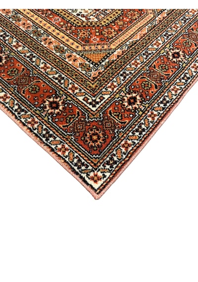 Saray Halı Klasik Yolluk 412-g 72x270 Kiremit Krem %100 Yün Yolluk Kiremit