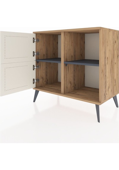 Hyperion Şifonyer 2 Raflı 2 Kapaklı 88x44x80 Çam-aytaşı/antrasit Aytaşı/antrasit Hyperion Şifonyer 2 Raflı 2 Kapaklı 88x44x80 Çam-aytaşı/antrasit Aytaşı/antrasit