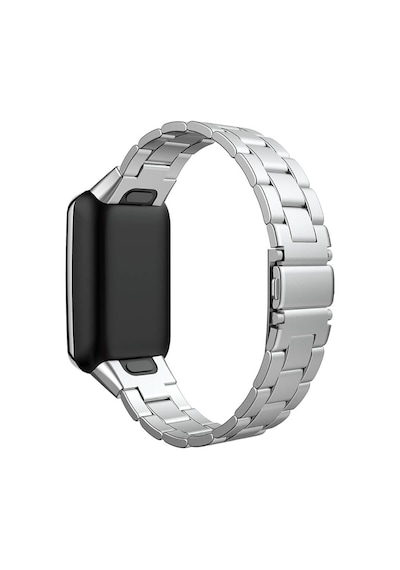 Ekılıf - Xiaomi Mi Band 7 Pro Uyumlu - Kordon Metal Kordon Krd-04 - Siyah