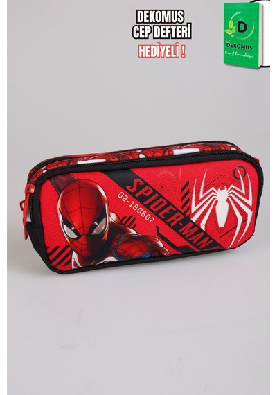 X Dekomus Lisanslı Spiderman Gamevers Collection Spiderman Kalem Çantası Dekomus Cep Defteri Hediyeli Altın