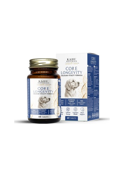 Core Longevity Köpek, Koenzim Q10, Nad+, Pqq, Mantar Kompleksi, 60 Tablet