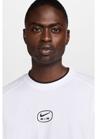 Nike Sportswear Swoosh Air Logo Short-sleeve Erkek Tışört-hm0182-100-tanemsport Beyaz