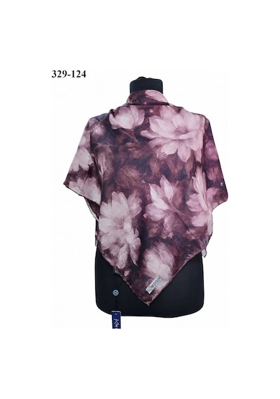 Moonscarfs Moonscarf Soft Pamuk Eşarp Koyu Mürdüm 329-124 Çok Renkli