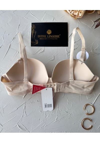 Violet Dikişsiz Lazer Kesim Double Push-up Balensiz İz Belli Etme Ten